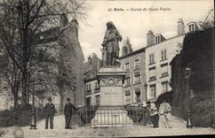 CPA Blois Statue de Denis Papin 