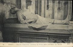CPA Dreux Chapelle Saint Louis Tombeau du Prince Henri d'Orleans par Mercie 