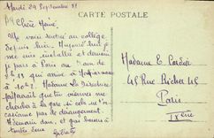 CPA College de Jeunes Filles Dreux E et L vue sur la Blaise de la Passerelle 