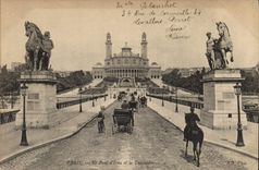 CPA Paris Le Pont d'Jena et le Trocadero 