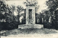 CPA Foret de Compiegne Clairiere de l'Armistice Monument du Matin par Edgar Brandt 