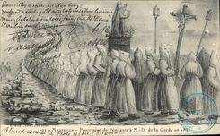 CPA Marseille Procession de Penitents a N D de la Garde en 1835 
