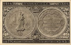 CPA Marseille Souvenir de N D de la Garde 