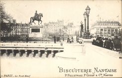 CPA Paris Le Pont Neuf Biscuiterie Nantaise