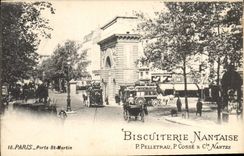 CPA Paris Porte St Martin Biscuiterie Nantaise