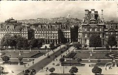 CPA Paris et ses Merveilles La Butte Montmartre vue du palais du Louvre 
