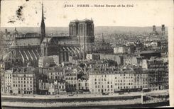 CPA Paris Notre Dame et la Cite 
