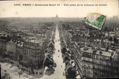 CPA Paris Boulevard Henri IV Vue prise de la Colonne de Juillet 