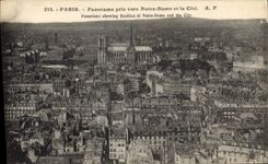 CPA Paris Panorama pris vers Notre Dame et la Cite 
