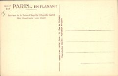 CPA Paris En Flanant Interieur de la Sainte Chapelle Chapelle haute 