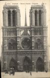 CPA Paris Notre Dame Facade 