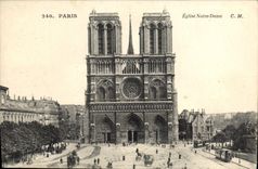 CPA Paris Eglise Notre Dame 