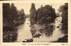 CPA Paris Le Lac du Bois de Boulogne 