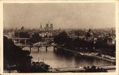 CPA Paris La Cite Notre Dame City Bridges 