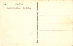 CPA Paris La Cite Notre Dame City Bridges 