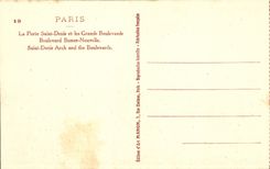 CPA Paris La Porte Saint Denis et Les Grands Boulevards Boulevard Bonne Nouvelle 