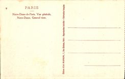 CPA Paris Notre Dame de Paris Vue generale 