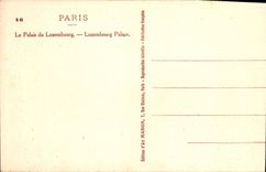 CPA Paris Le Palais du Luxembourg 