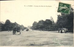 CPA Paris Avenue do Bois de Boulogne 