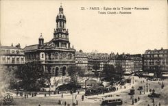 CPA Paris Eglise de la Trinite Panorama 