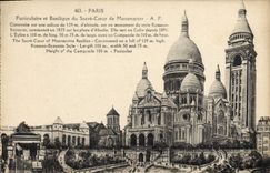 CPA Paris Funiculaire et Basilique de Sacre Coeur de Montmartre 