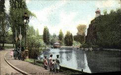 CPA Buttes Chaumont Le Lac et le Belucard 