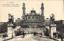 CPA Paris Le Trocadero et le Pont d'Lena 