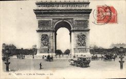 CPA Paris L'Arc de Triomphe 