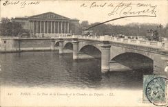 CPA Paris Le Pont de la Coucorde et la Chambre des Deputes 