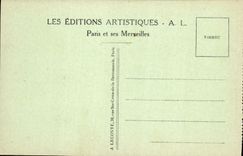 CPA Paris Panorama sur la Seine pris vers la Tour Eiffel 