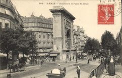 CPA Paris Boulevard et Porte St Denis 