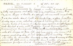 CPA Paris en Flanant Notre Dame et le square de l'Archeveche 