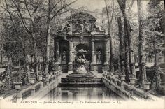 CPA Paris Jardin du Luxembourg La Fontaine de Medicis 