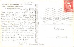 CPA Paris et ses Merveilles Cathedrale Notre Dame et le parvis 