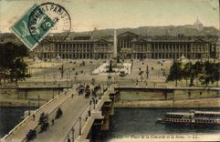 CPA Paris Place de la Concorde et la Seine 