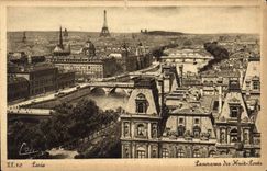 CPA Paris Panorama des Huit Ponts 