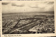 CPA Paris Panorama sur la Seine 