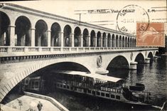CPA Paris Viaduc d'Auteuil Bateau Dubonnet