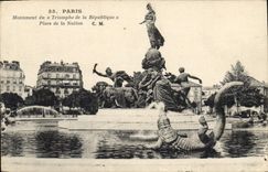 CPA Paris Monument du Triomphe de la Republique Place de la Nation 
