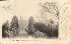 CPA Paris Buttes Chaumont La Passerelle 
