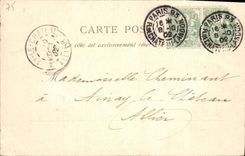 CPA Paris Buttes Chaumont La Passerelle 