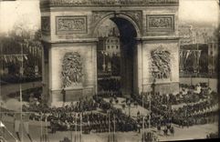 CARTE PHOTO Paris 14 juillet 1919 Fetes du 14 juillet 1919
