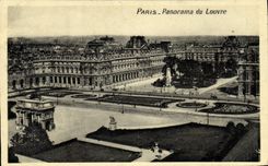 CPA Paris Panorama du Louvre 