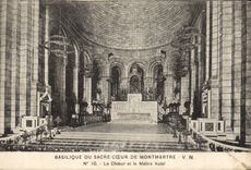 CPA Paris Basilique du Sacre Coeur de Montmartre Le Choeur et le Maitre Autel 