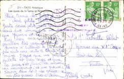 CPA Paris Artistique Les quais de la Seine et Notre Dame