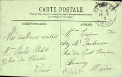 CPA Paris La Statue de Strasbourg 