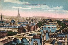 CPA Paris Panorama des huit Ponts 