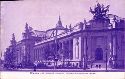 CPA Paris Le Grand Palais vu des Champs Elysees 