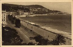 CPA Cote d'Azur Nice Quai des Etats Unis Le Mont Boron 