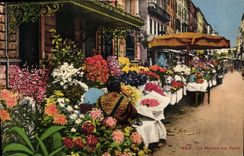 CPA Nice La Marche aux fleurs 